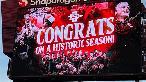 San Diego State Aztecs celebrated at Snapdragon Stadium after historic NCAA run